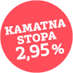 kamatna stopa 2,95%